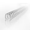 GBC WireBind Binderücken 3:1 NO8 12,5 mm A4, Silber, 3 Blatt, Metall, A4, 1,25 cm, 280 mm