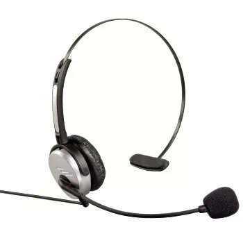Hama Kopfhörer mit Kopfbügel Kabelgebunden Büro/Callcenter Schwarz, Silber