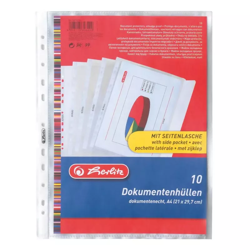 Folder Herlitz 5896204 Polypropylen (PP) Transparent A4