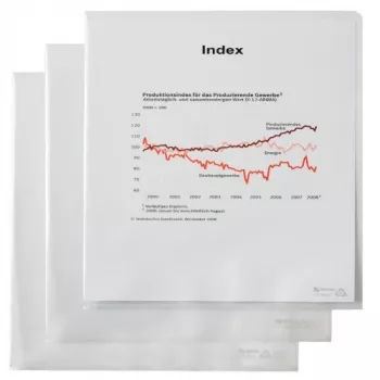 Rexel Dokumentenmappe - Standard, co, A4, Polypropylen (PP), Transparent, 0,12 mm, 50 Stück, 233 mm