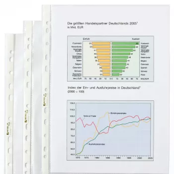 Rexel Pocket - Economy glossy, Legal, Transparent, Polypropylen (PP), Hochformat, 0,05 mm, 240 mm