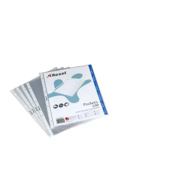 Rexel Crystal Clear A4 Oben offene Hülle (50), 210 x 297 mm (A4), Transparent, Polypropylen (PP), Hochformat, 50 St.