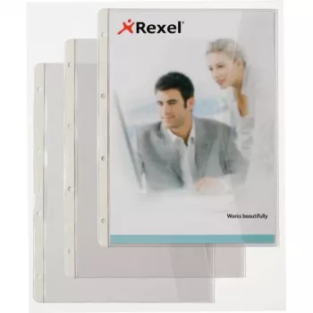Rexel Dokumentenmappe mit Faltlasche, 220 x 300 mm, Transparent, 0,13 mm, 250 mm, 328 mm, 4 mm