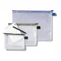 Rexel Netztasche mit schwarzem Reißverschluss A5, PVC, 31 g, Schwarz, Transparent