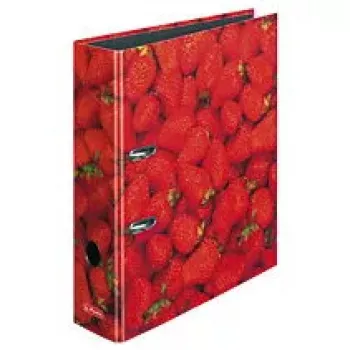 Ringbuch Herlitz 10485126 A4 Pink Schwarz Rot