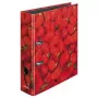 Ringbuch Herlitz 10485126 A4 Pink Schwarz Rot