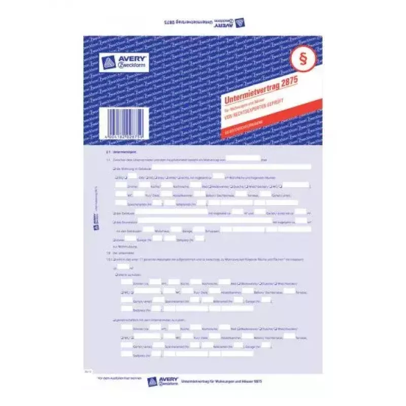 Registerpapier Avery 2875