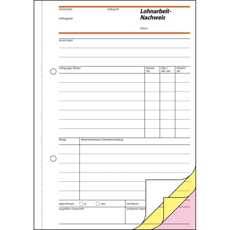 Geschäftsformular Sigel SD067 Grün A5 120 Blatt
