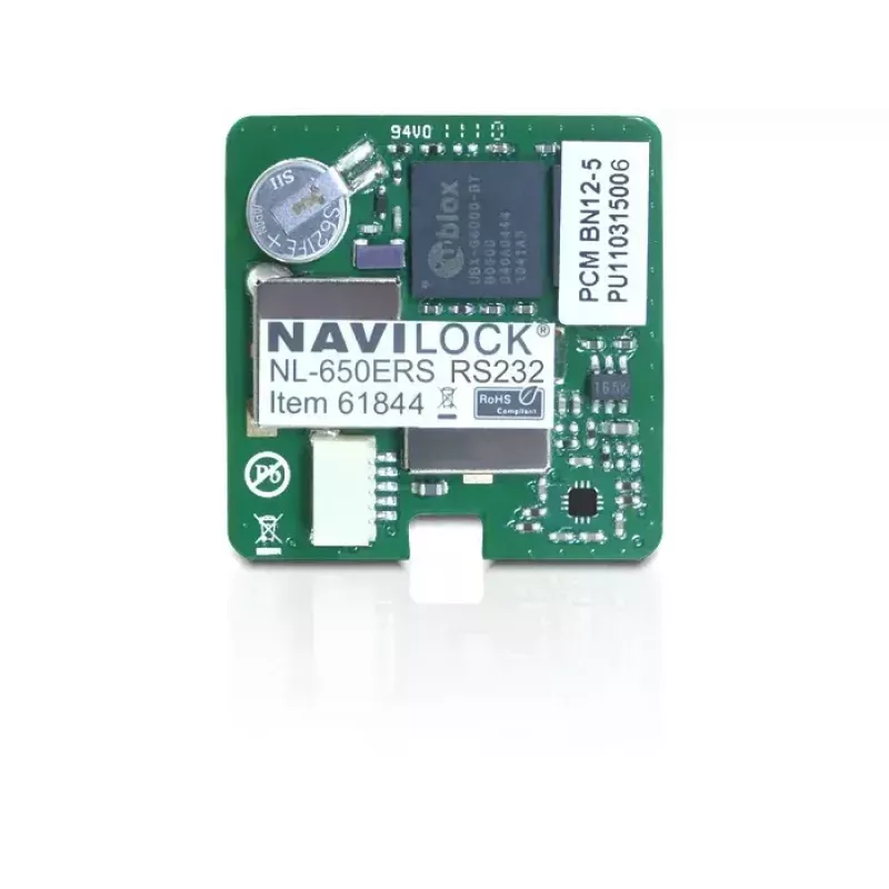 GPS-Empfängermodul Navilock NL-650ERS — Serielle Schnittstelle, 50 Kanäle, -160 dBmW Empfindlichkeit, 5 V, 30×30×7,9 mm