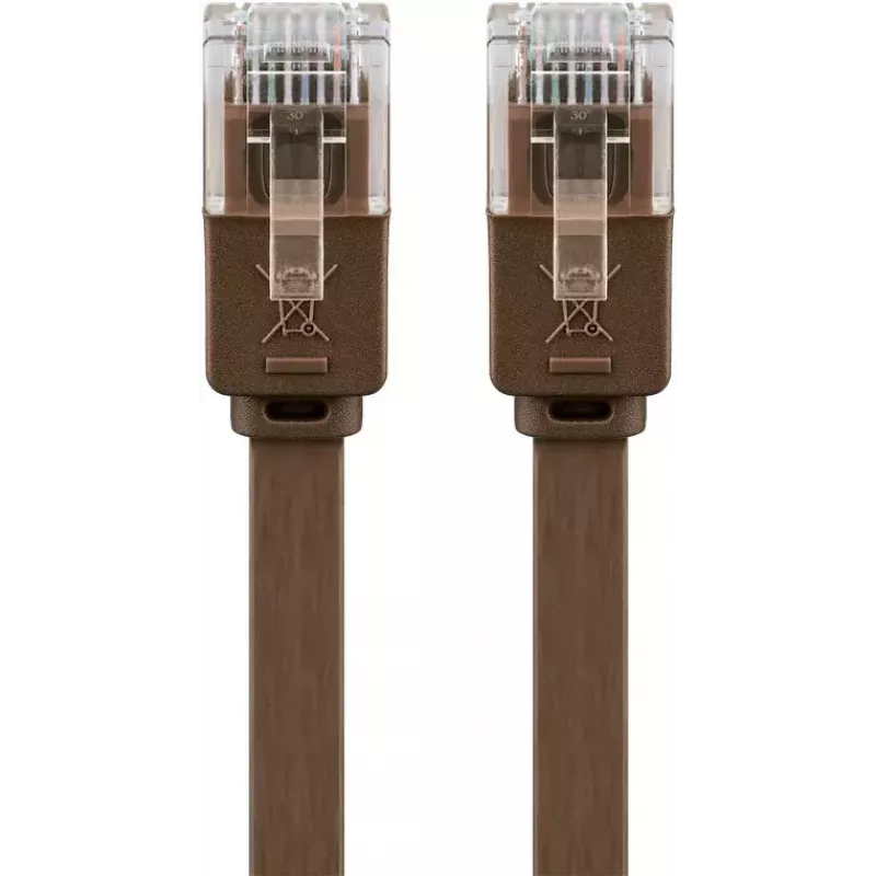 Netzwerkkabel Goobay 95896 3m Cat6 U/UTP Braun