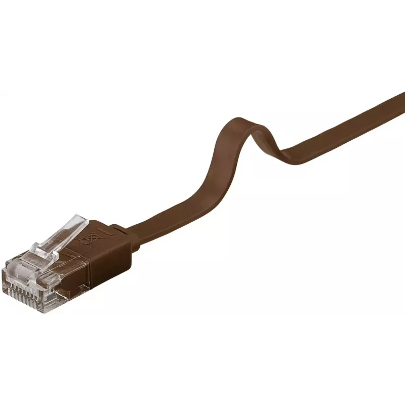 Netzwerkkabel Goobay 95896 3m Cat6 U/UTP Braun