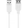 USB-Verlängerungskabel Goobay 96197 0,6 m Weiß