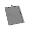 Klemmbrett Kunststoff Grau Elba 400021703