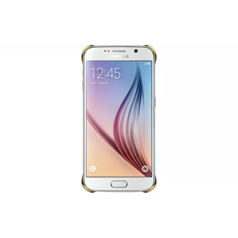 Samsung EF-QG920B Handyhülle Cover Gold, Transparent
