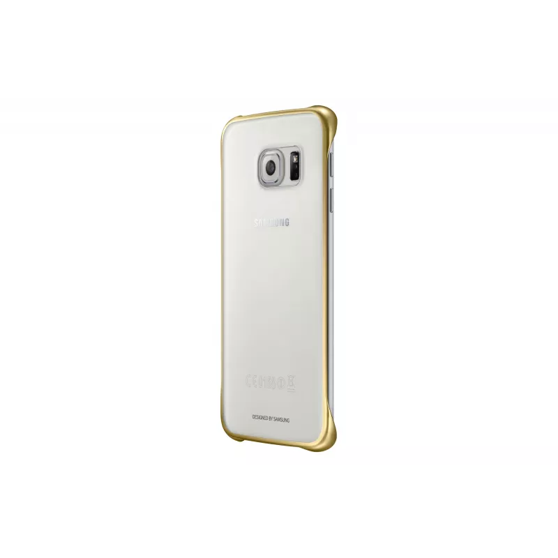 Samsung EF-QG925B Handyhülle Cover Gold, Transparent