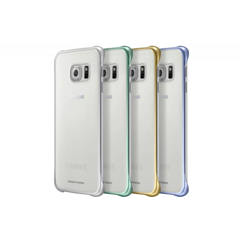Samsung EF-QG925B Handyhülle Cover Gold, Transparent