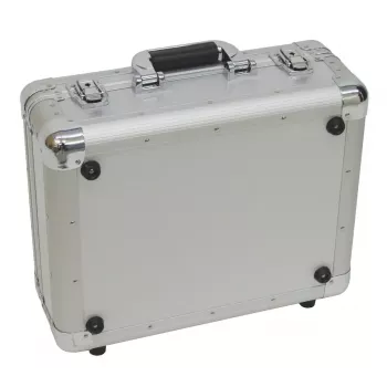 Hardcase Roadinger 30122056 Silber für Schallplatten 425x380x175mm