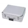 Hardcase Roadinger 30122056 Silber für Schallplatten 425x380x175mm
