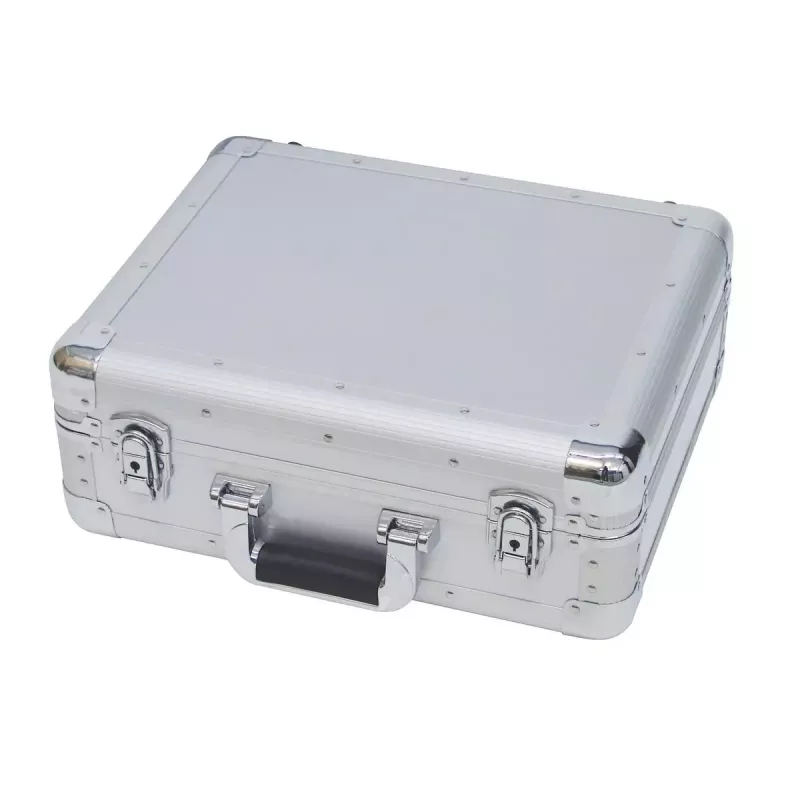 Hardcase Roadinger 30122056 Silber für Schallplatten 425x380x175mm