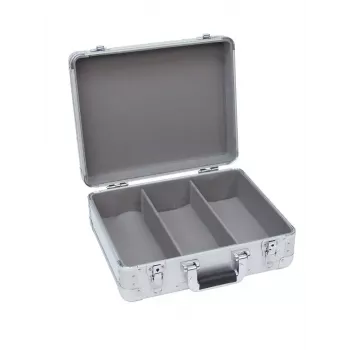 Hardcase Roadinger 30122056 Silber für Schallplatten 425x380x175mm