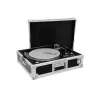 Hardcase Roadinger 30123310 für Plattenspieler Sperrholz Schwarz Silber