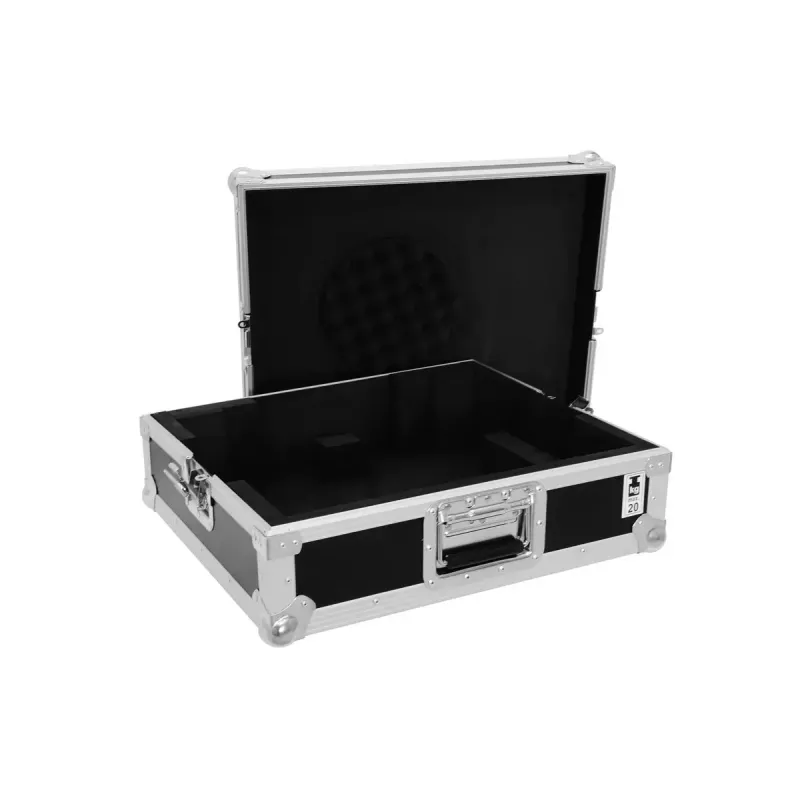 Hardcase Roadinger 30123310 für Plattenspieler Sperrholz Schwarz Silber