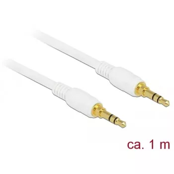 Audiokabel DeLOCK 85548 1m 3,5mm Weiß