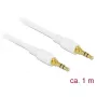 Audiokabel DeLOCK 85548 1m 3,5mm Weiß