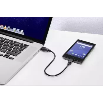 USB-Kabel Renkforce RF-4463073 0,15m USB A Micro-USB B Schwarz