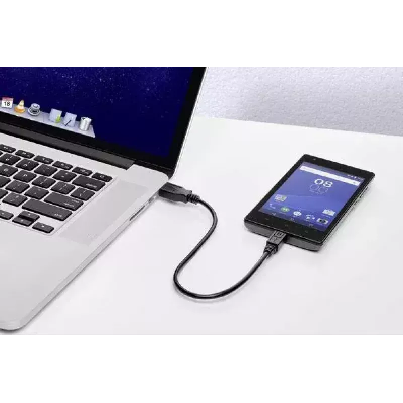 USB-Kabel Renkforce RF-4463073 0,15m USB A Micro-USB B Schwarz