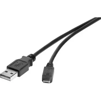 USB-Kabel Renkforce RF-4463073 0,15m USB A Micro-USB B Schwarz