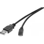 USB-Kabel Renkforce RF-4463073 0,15m USB A Micro-USB B Schwarz