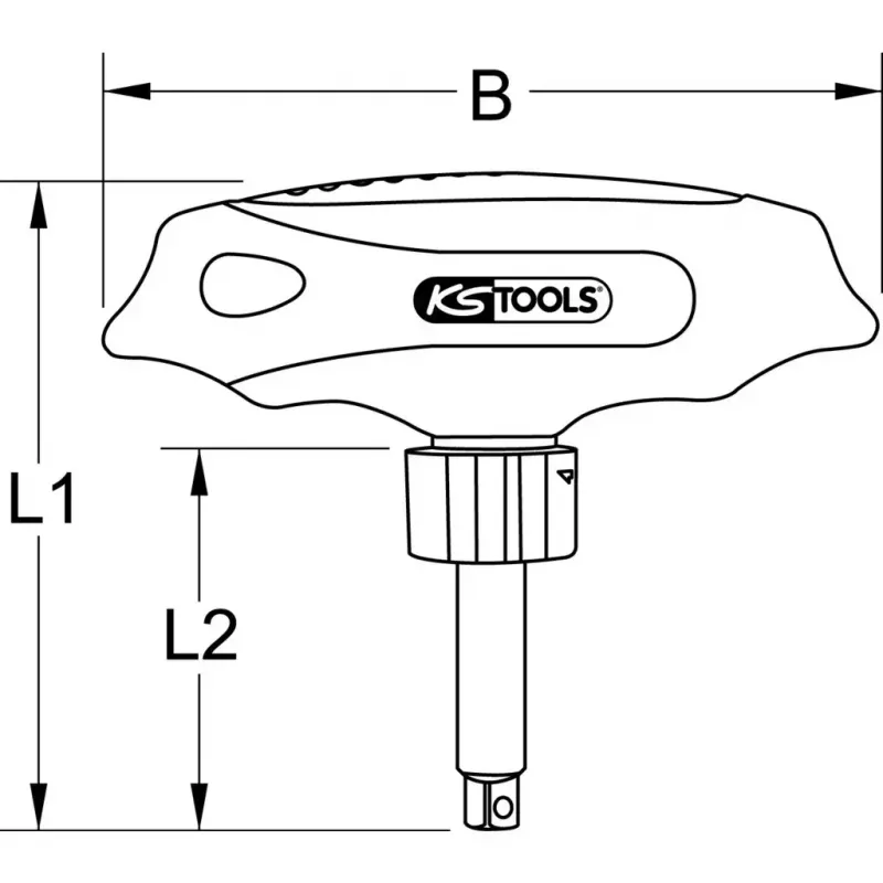 Multi-Bit-Schraubendreher KS Tools 151.1109 Breite 115 mm Länge 110 mm Gewicht 40 g