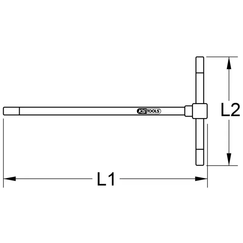 Handschraubendreher KS Tools 158.51025 Länge 125 mm Gewicht 23 g