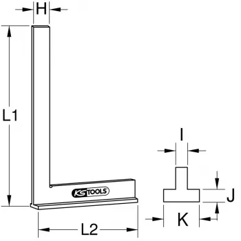 Quadrat KS Tools 300.0274 Gewicht 620 g