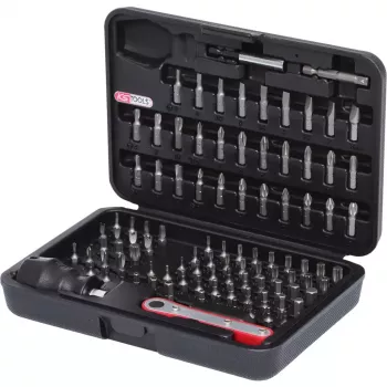 Schraubendreher-Bit-Satz KS Tools 911.2080 99 Stück Nickel Sechskant 25 mm