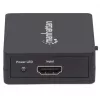 Manhattan HDMI-Splitter 2-fach, 1080p, schwarz, gibt das Signal einer HDMI-Quelle auf zwei HD-Displays aus (gleiches Signal auf beide Displays), USB-A-Stromversorgung (Kabel im Lieferumfang, 0,7 m), drei Jahre Garantie