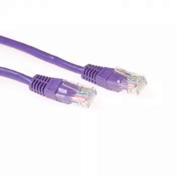 ACT Lila 0,5 Meter U/UTP CAT5E Patchkabel mit RJ45-Steckern