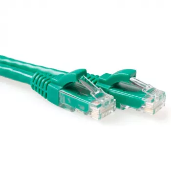 ACT Grün 1 Meter U/UTP CAT6 Patchkabel snagless mit RJ45-Steckern
