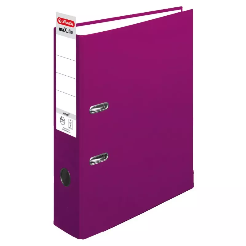 Herlitz maX.file Ringbuch A4 Violett D-Ring-Ablage 50011858