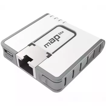 Mikrotik mAP lite, RBMAPL-2ND, 2,4 GHz, PoE, 10/100 Mbit/s, Weiß