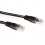 ACT Schwarz 0,25 Meter U/UTP CAT6 Patchkabel mit RJ45 Steckern