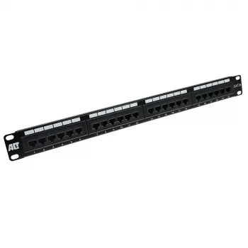 Patchpanel 24 Ports ungeschirmt CAT6 ACT PP1010