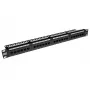 ACT Patchpanel CAT 6 UTP 24-Ports mit Kabelmanagementleiste