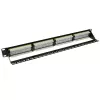 ACT Patchpanel CAT 6 UTP 24-Ports mit Kabelmanagementleiste