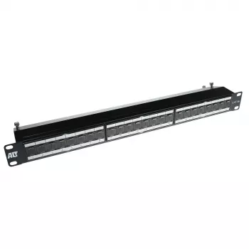 ACT Patchpanel 24-Ports geschirmt CAT6A mit Abdeckung CAT6A