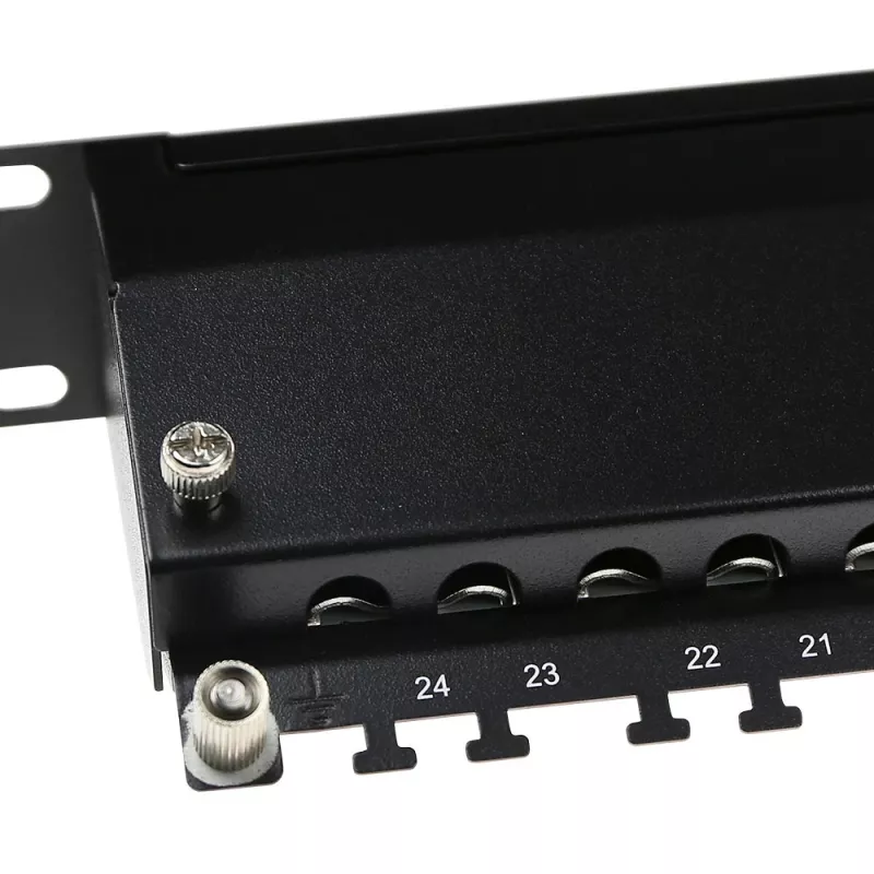 ACT Patchpanel 24-Ports geschirmt CAT6A mit Abdeckung CAT6A