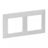 Wandrahmen 2-fach Legrand VLIFE 754002 für zwei Module, rechteckige Montage