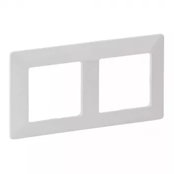 Wandrahmen 2-fach Legrand VLIFE 754002 für zwei Module, rechteckige Montage