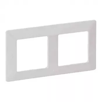 Wandrahmen 2-fach Legrand VLIFE 754002 für zwei Module, rechteckige Montage